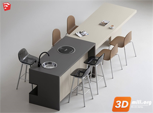 Kitchen island Skp Files